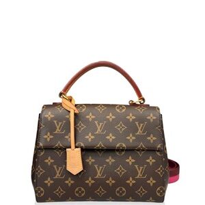 Louis Vuitton Brown and Tan Monogram Handbag Cluny